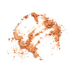 Face powder isolated on white background