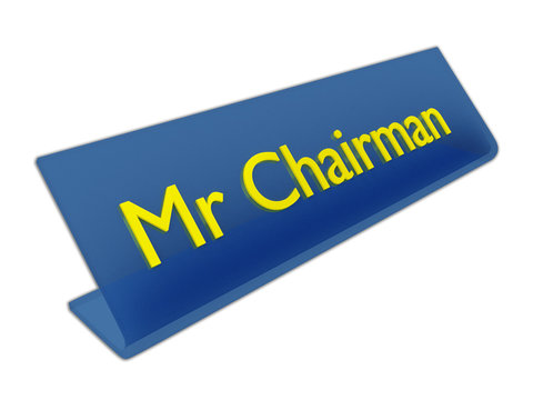 Mr Chairman concept