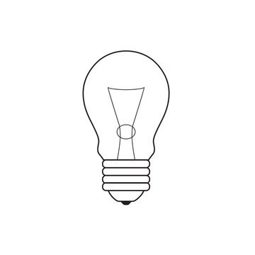 light bulb icon- vector illustration