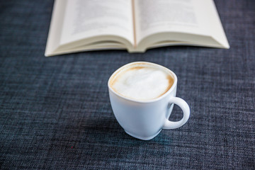 coffee and book