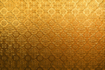 Yellow gold Flower vintage glass for abstract texture and background