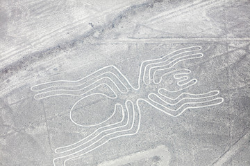 Nazca lines from the aircraft