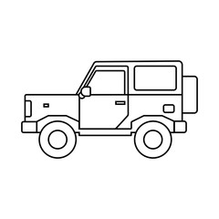Fototapeta premium SUV on the side