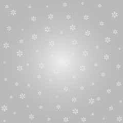 Silver and white snowflake background