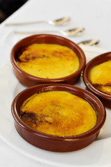 crema catalana, typical of Catalonia, Spain
