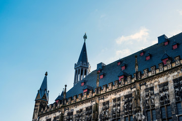 landmark Aachener Dom in Aachen, Germany, Europe