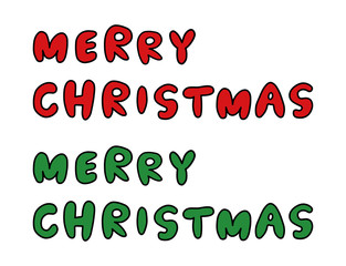 Fototapeta premium メリークリスマス 文字