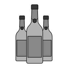 three champagne bottles drink beverage event christmas