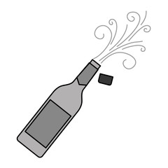 champagne bottle cork explosion drink celebration