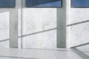 Concrete exterior with blank wall