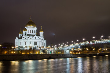 Fototapeta na wymiar Russia, Moscow, The Cathedral of Christ the Savior
