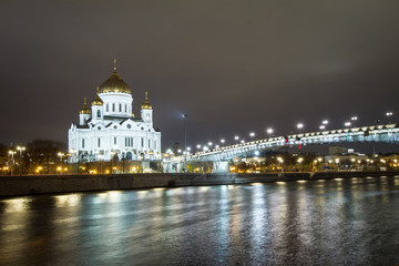 Fototapeta na wymiar Russia, Moscow, The Cathedral of Christ the Savior