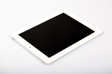 White Tablet Pc Isolated