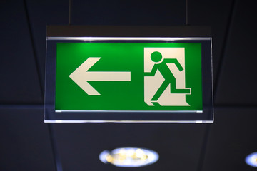 Emergency exit - Stock Image