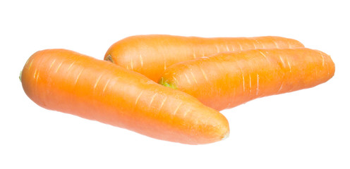 Group of carrot isolated on white background
