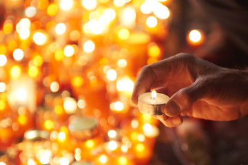Prague, Czech Republic, 17 November 2017. 28th anniversary of the Velvet Revolution on Narodni street. Credit: Petr Bonek/Alamy Live News.