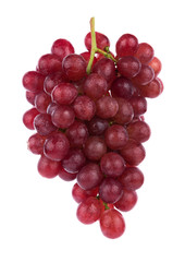 Ripe red grape isolated on white background