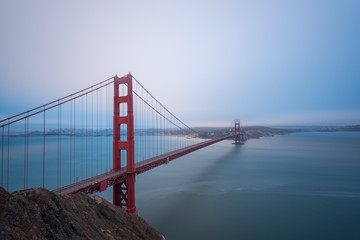 Golden Gate Bridge overlook near San Francisco 