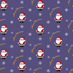 Santa Claus. Christmas pattern