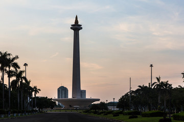 Fototapeta na wymiar Monas in Jakarta, Indonesia capital city