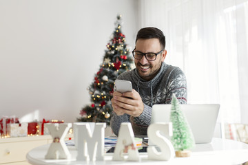 Working at home for Christmas