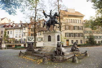 Fototapeta na wymiar Bear monument in Bern, Switzerland