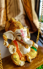Lord Ganesha on a Swing - 181494803