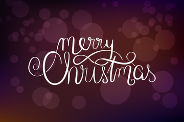 Bokeh - Merry Christmas - christmas lights