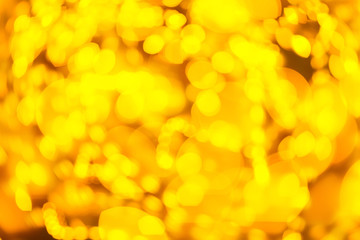Yellow color light blurred bokeh background, unfocused.