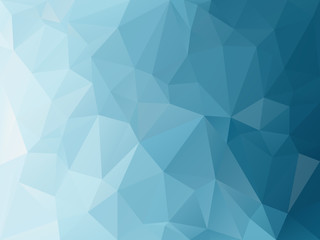 Obraz premium vector abstract irregular polygon background with a triangle pattern in blue turquoise color gradient