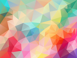 vector abstract irregular polygon background with a triangle pattern spring fresh colorful spectrum