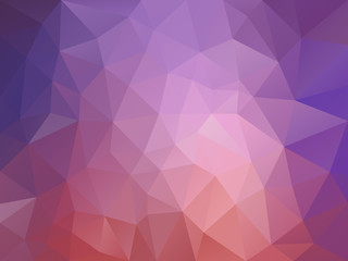 vector abstract irregular polygon background with a triangle pattern in old pink and lavender purple gradient color