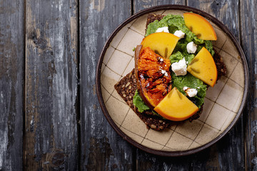 Home made vegan sandwich