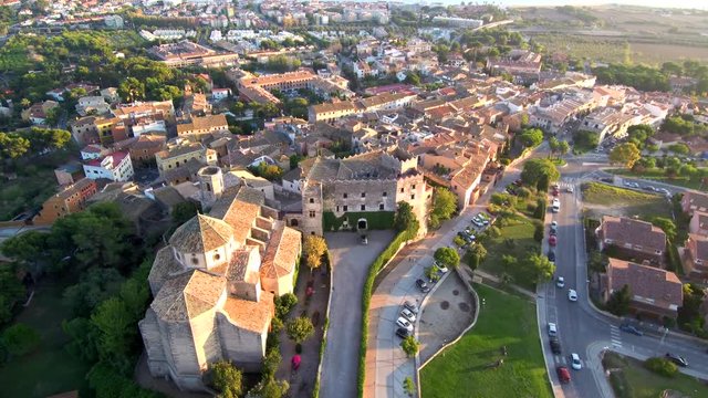 Tarragona. Village of Altafulla. Catalonia. Spain. 4k drone Video
