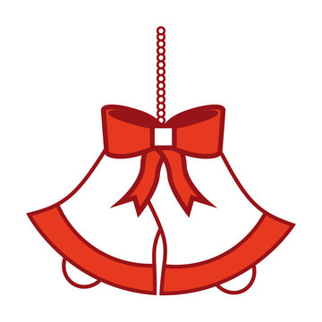 decorated bell with bow christmas event ornament