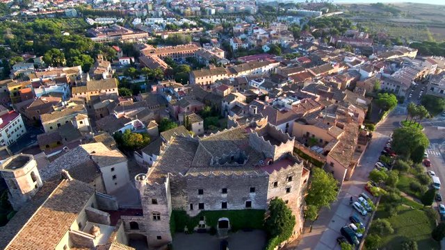 Altafulla (Tarragona,Cataluña) desde el aire. Video aereo