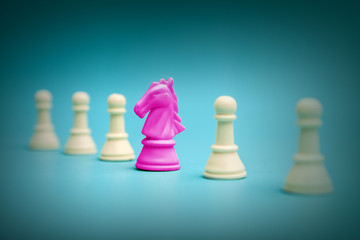 think different ,chess concept