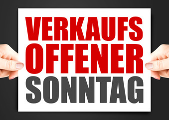Verkaufsoffener Sonntag – Button, Icon