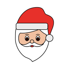 santa claus face cartoon funny christmas character