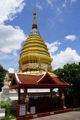 Naklejka premium Thailand Temple Buddhism God Gold Travel Religion The Buddha