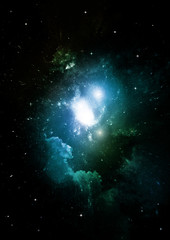 galaxy in a free space