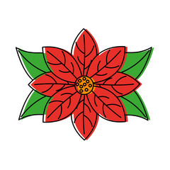 poinsettia christmas related icon image