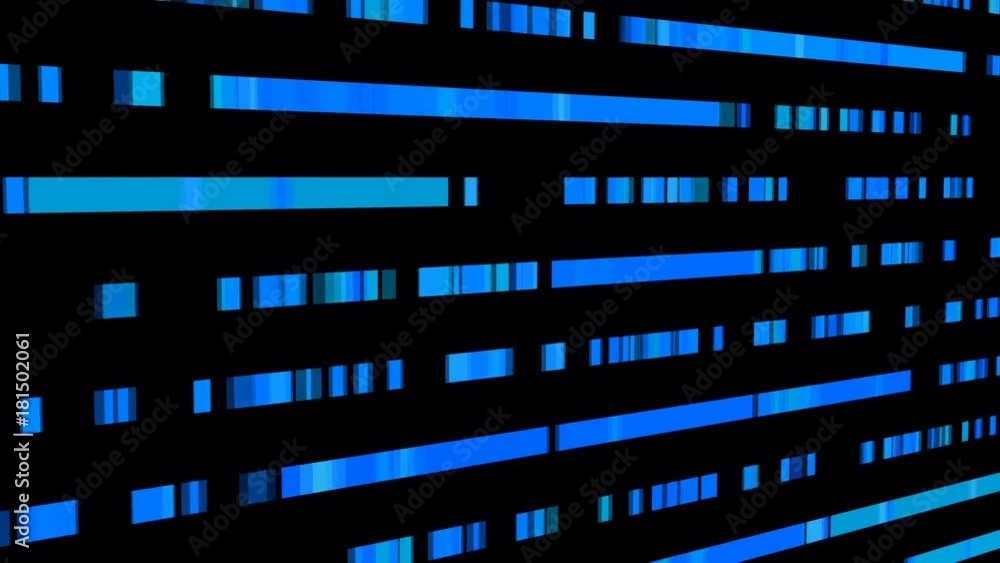 Poster technological background with fast motion of rectangles. abstract blue backdrop. seamless loop
