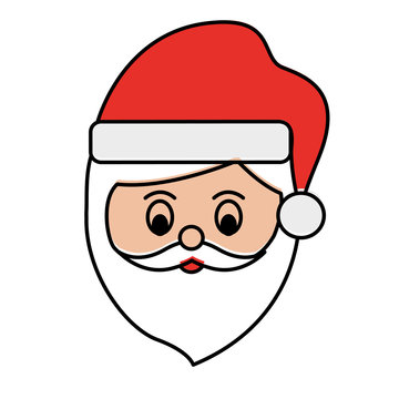 santa claus head christmas related icon image