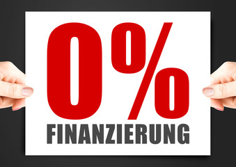 0% Finanzierung – Button, Icon