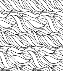 Fototapeta premium Vector floral background of drawn lines