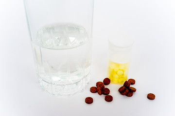 A lot of colorful pills