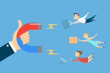 Magnet attracting customers.