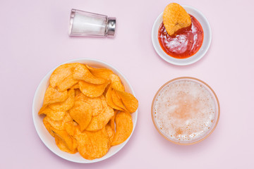 Concept of unhealthy food.