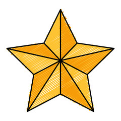 christmas star decoration ornament isolated on white background